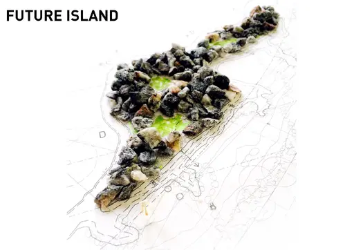 Model of the Future Island © OOZE Archi