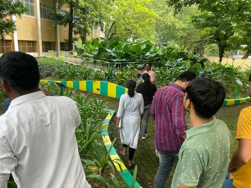 IIT Madras Students walk through the Con