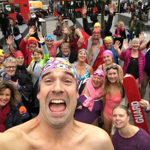 The SplashMob was formed of members of t
