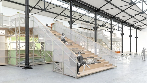 Stair Tribune - render © Ooze