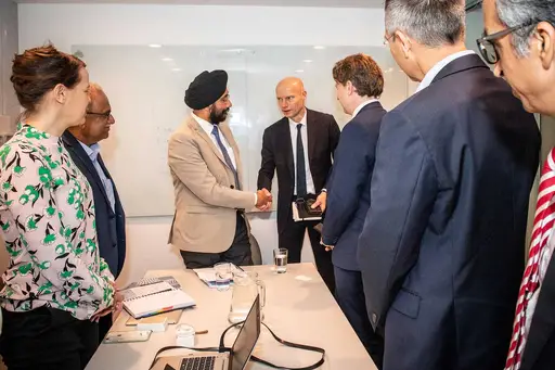 Henk Ovink with Mr, Harmander Singh, IAS