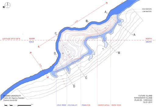 Topography and warm/cold zones (© Ooze)