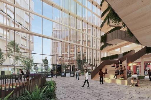 Atrium of the large building (© Ooze / 